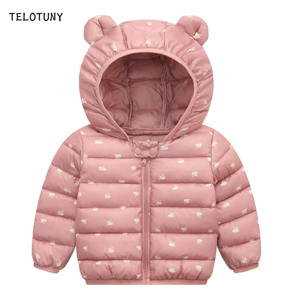 

TELOTUNY 2019 Winter Baby Coat Toddler Coats Windproof Cartoon Hooded Jacket Windbreaker Warm Coats Infant For Kids Clothing 904