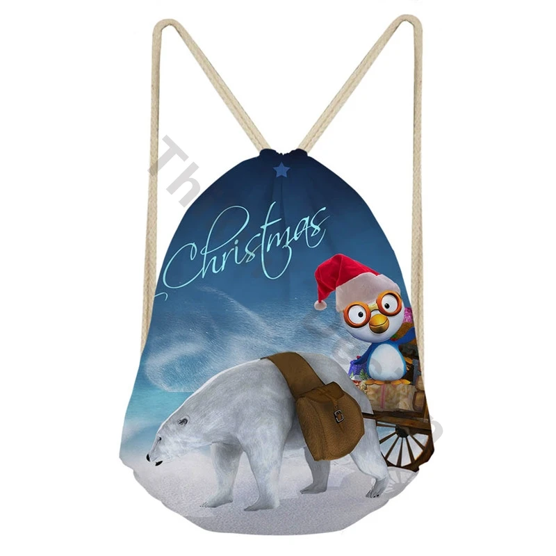 

Draw String Bags Christmas Style Design Women Beach Pouch Fashion Drawstring Bagpack For Custom Mochilas De Tela