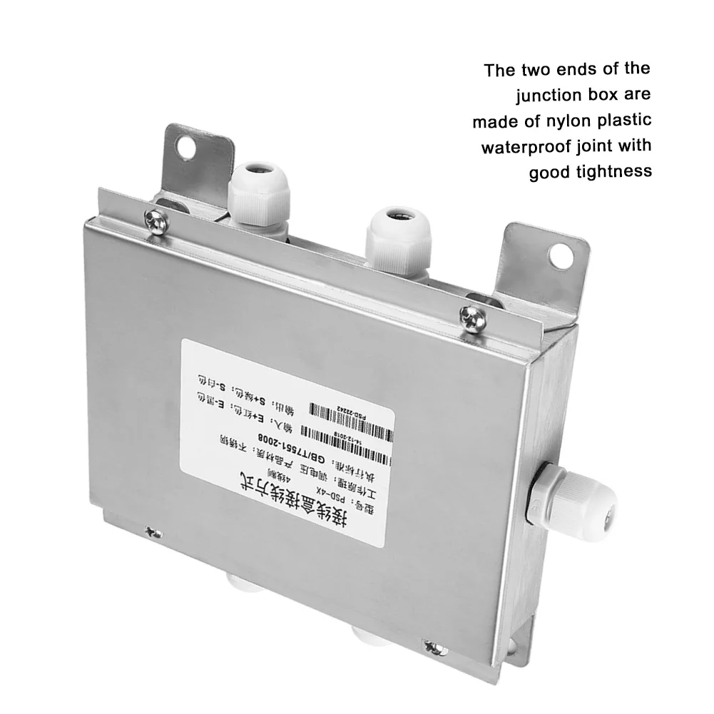 High Quality 1Pcs Stainless Steel Junction Box Weighing Sensor 4 Wire Analog Digital Junction Box Four-Wire Junction Box