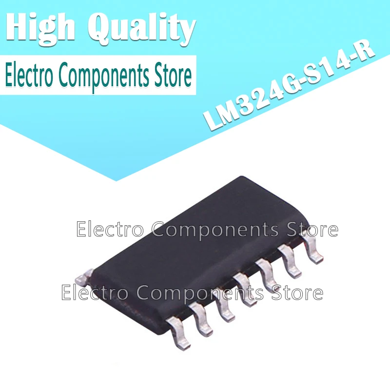 10Pcs/Lot LM324G S14 R LM324G SMD SOP14 Universal Operational Amplifier ...
