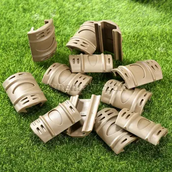 

12Pcs Outdoor Useful Tactical Weaver/ Picatinny Sand Rail Rubber Panels Guard Cover Handguard Quad Rail Protector Covers Hunting