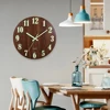 12 Inch Luminous Wall Clock Wood Silent light in dark night Nordic Fashion Wall Clock Non Ticking Clock With Night Light 3