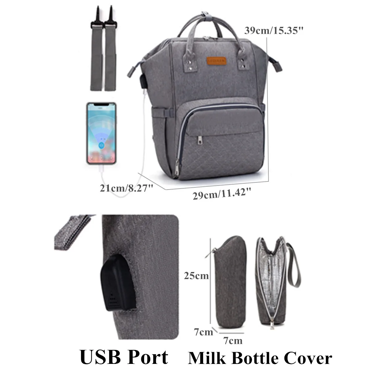 Сумка для подгузников для мам, сумка для детских колясок, usb зарядка, водонепроницаемая женская сумка Оксфорд, сумка для мам, пеленки для ухода, рюкзак, дорожные сумки