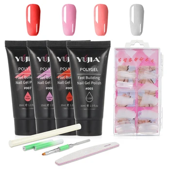 

7pcs Professional Manicure Nail Art Tools Kit Nail Extension Glue Set False Nail Tips Nail Cuticle Pusher Nail Files Brush