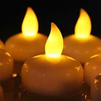 

12 Pack Flameless Floating Waterproof Candles LED Tealight Candles Battery Operated for Christmas Festival Wedding Decoration