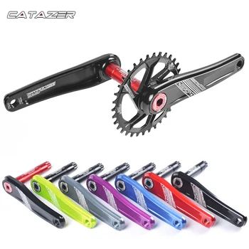 

104BCD MTB Bicycle Crank Set Aluminum Alloy with Lower Bicycle Knee MTB Crank Bicycle Accessories 170mm BSA Crabk with Chainring