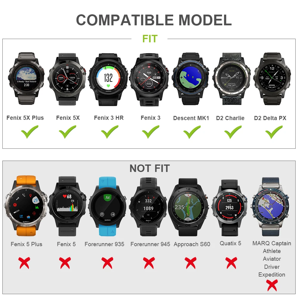 26 мм 22 мм 20 мм ремешок для Garmin Fenix 6X силиконовый ремешок с быстроразъемным ремешком для Garmin Fenix 6 5 6X 5X Plus/945/935