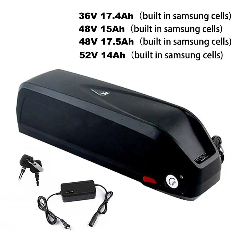 

Electric Bike Battery Pack 52V 14Ah 48V 15Ah 17.5Ah 36V 17.4Ah built in Samsung 18650 Cells bicycle Battery bafang Mid motor kit