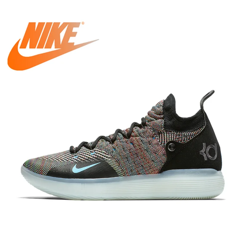 Оригинальные оригинальные мужские баскетбольные кроссовки ZOOM KD11 EP Culture, спортивные уличные кроссовки, низкие Дышащие сетчатые резиновые кроссовки AO2605