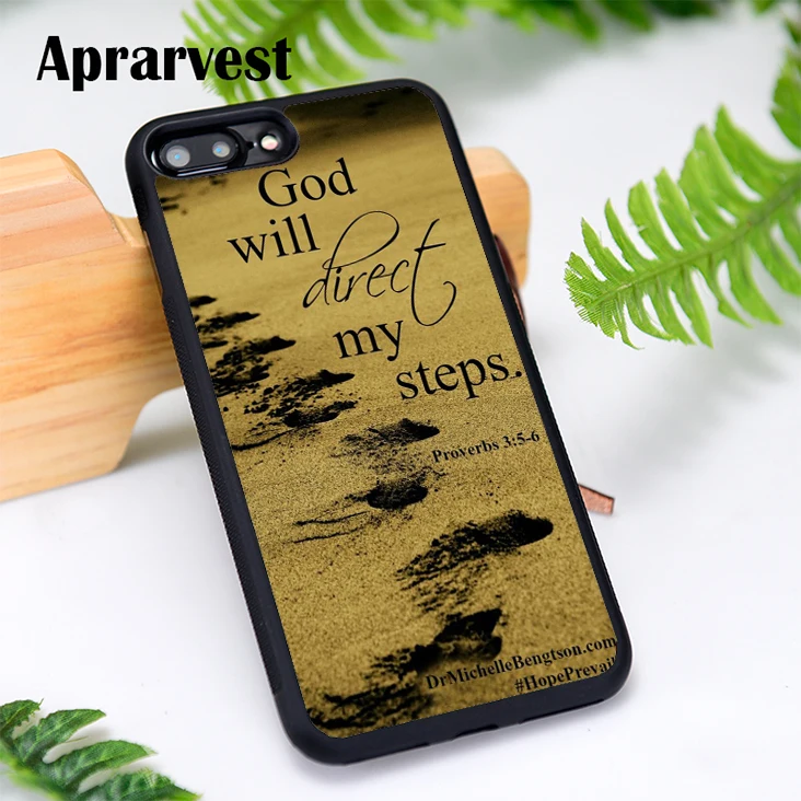 Aprarvest силиконовый чехол для телефона iPhone 6 6S 7 8 Plus 5 5S SE X XS MAX XR Bible Verse Proverbs