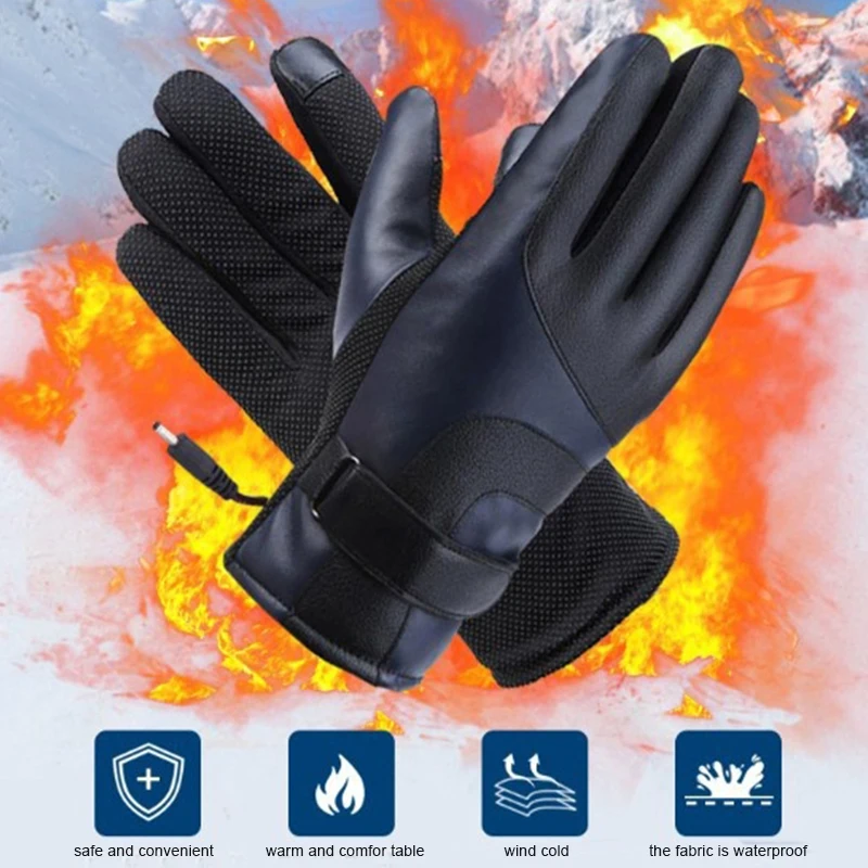 

Electric Heated Gloves Electric Car Gloves Protective Hand DIY Skiing Waterproof Winter Warm Hand Clothing Accessories Outdoor