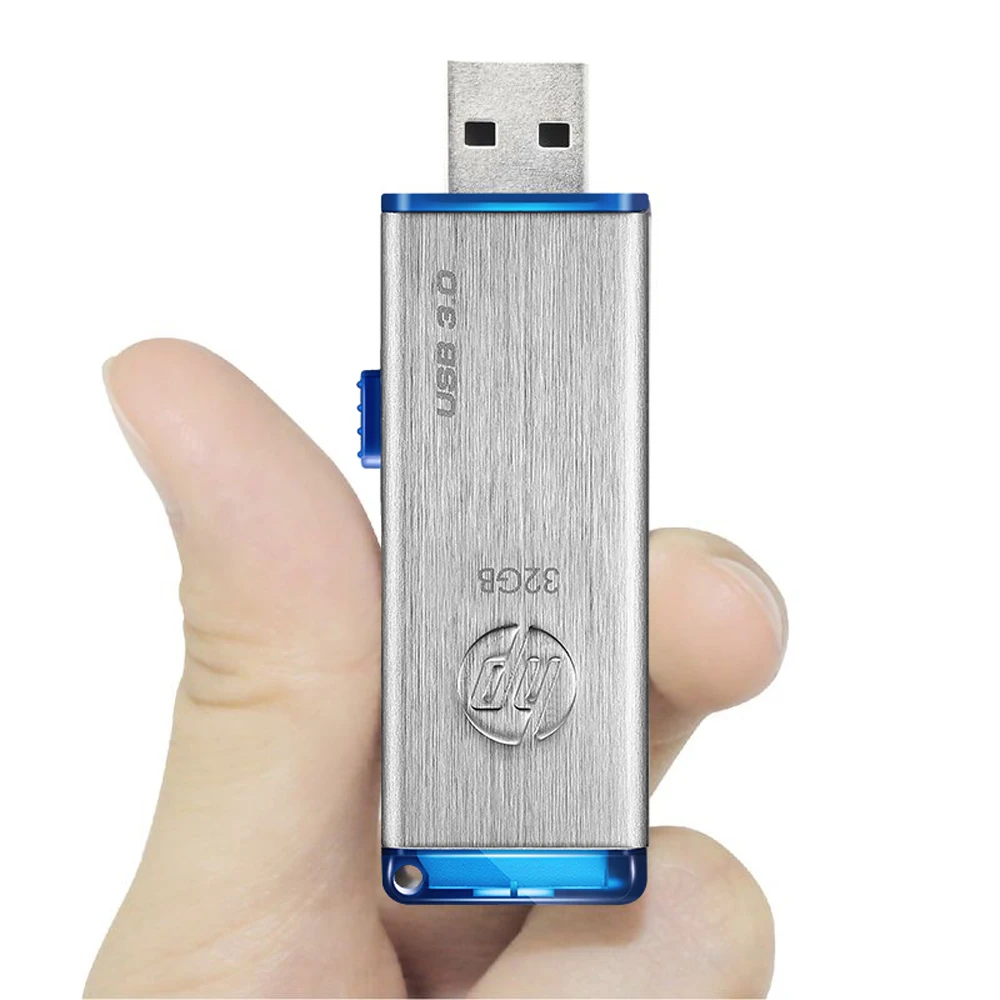 Hp USB 3,0 водонепроницаемый металлический usb флеш-накопитель 32 ГБ флэш-диск 64 Гб 128 ГБ флеш-накопитель Флешка карта памяти флеш-накопитель U диск