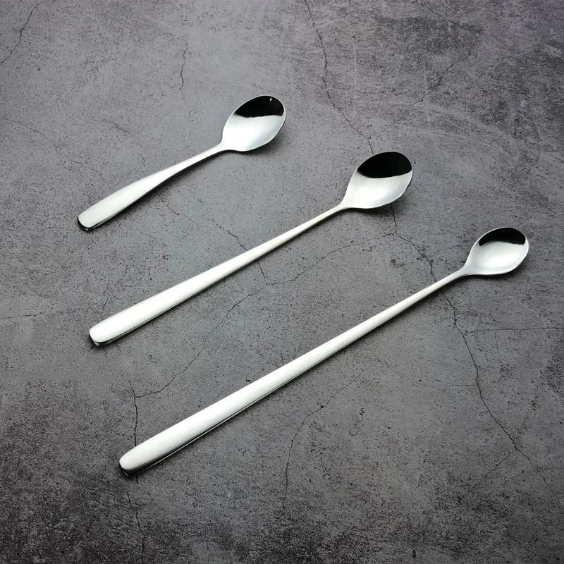 spoons Dessert coffee tea cocktail stir ice cream soup ladle Stainless steel lunch ware kitchen accessories Cooking tools
