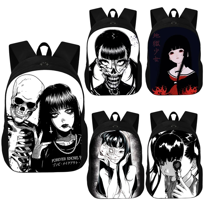 

Horror Manga Dark Loli Backpack Women Travel Bags for Teenager Girls School Bags Punk Gothic Rucksack Hip Hop Daypack Book Bag