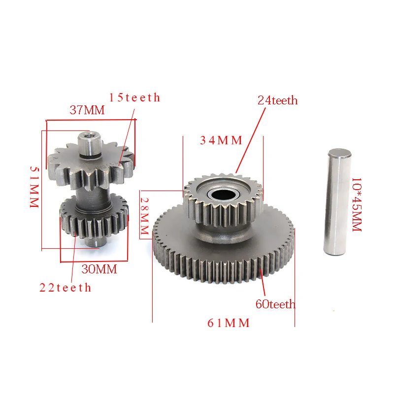 NOBIMOTO-Moto Twin Sprockets Bridge Tooth CB250 Air-cooled Engine For Zongshen CB250 Air-cooled Engine White off-road Motor Gear