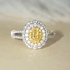 18k white gold 0.88ct Natural Real diamond ring Jewellery Engagement&Wedding