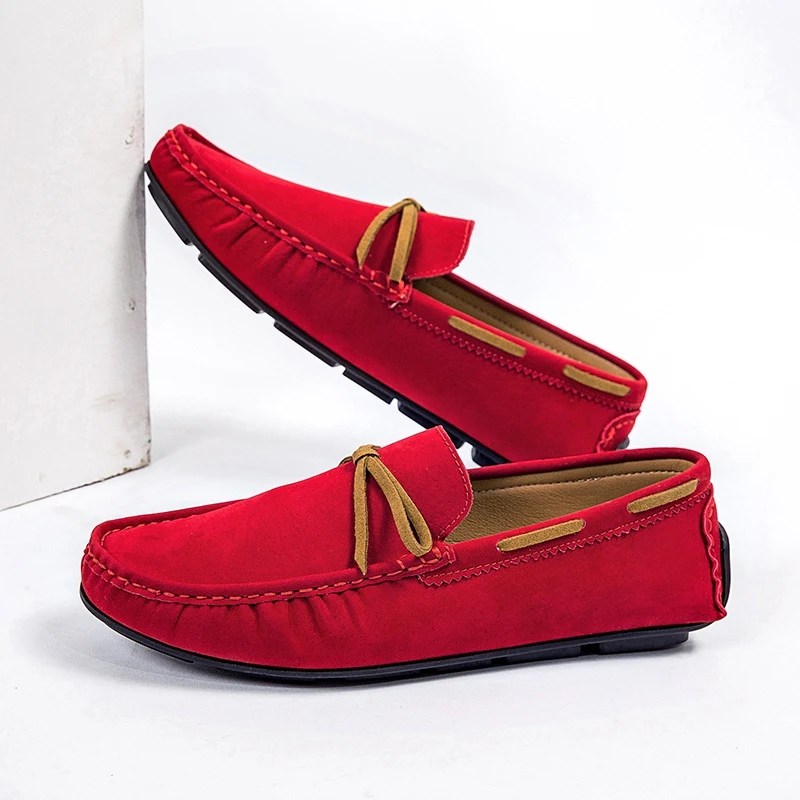 suede leather loafers