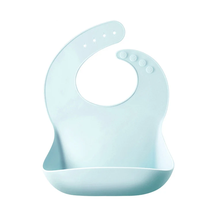 candy blue Let'S Make 1 шт Силиконовые Слюнявчики для детей, для новорожденных, для кормления, посуда, водонепроницаемые Слюнявчики для малышей, для завтрака, кормления - Цвет: candy blue