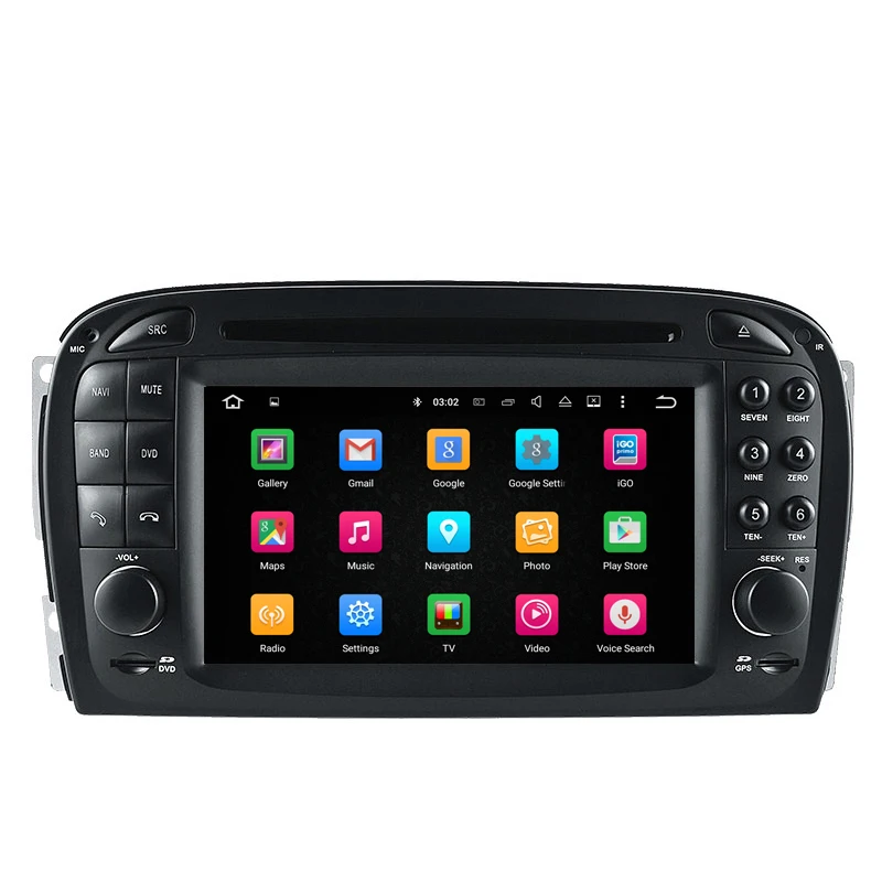 Perfect 7inch 4G RAM 32G ROM Octa Core Android 9.0 Car Multimedia DVD Player For Benz SL R230 2001 2002 2003 2004 6
