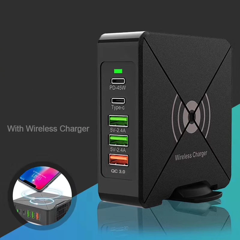 AIXXCO Quick Charge 3,0 USB зарядное устройство type C 18 Вт QC 3,0 зарядное устройство для samsung s10 45 Вт PD 3,0 быстрое зарядное устройство для iPhone