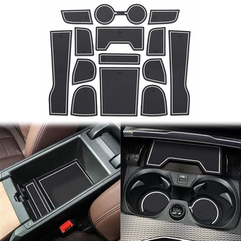 

for BMW 3-series 2019 2020 Car Door Slot Groove Mat Cup Mats Coasters Anti-Slip Piece Red White Pads Interior Accessories 14Pcs