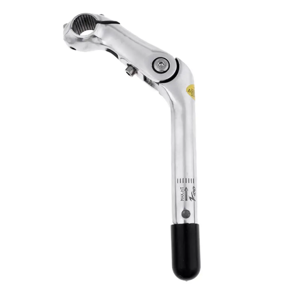 Universal Mountain Bike Handlebar Aluminum Alloy Quill Stem 25.4mm Silver