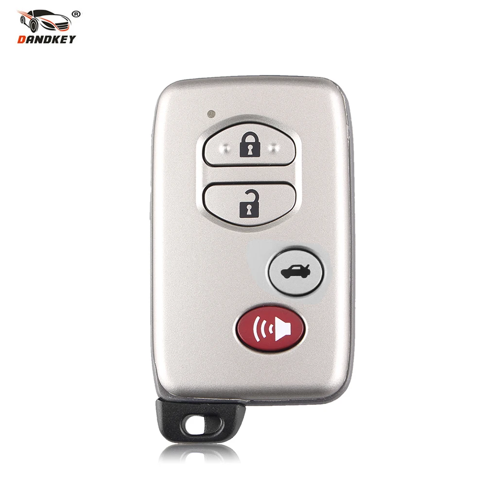 Dandkey 10X дистанционный смарт-ключ чехол для ключей 4 кнопочный ключ автомобиля в виде ракушки для Toyota Aurion AVALON LANDCRUISER Camry Highlander RAV4