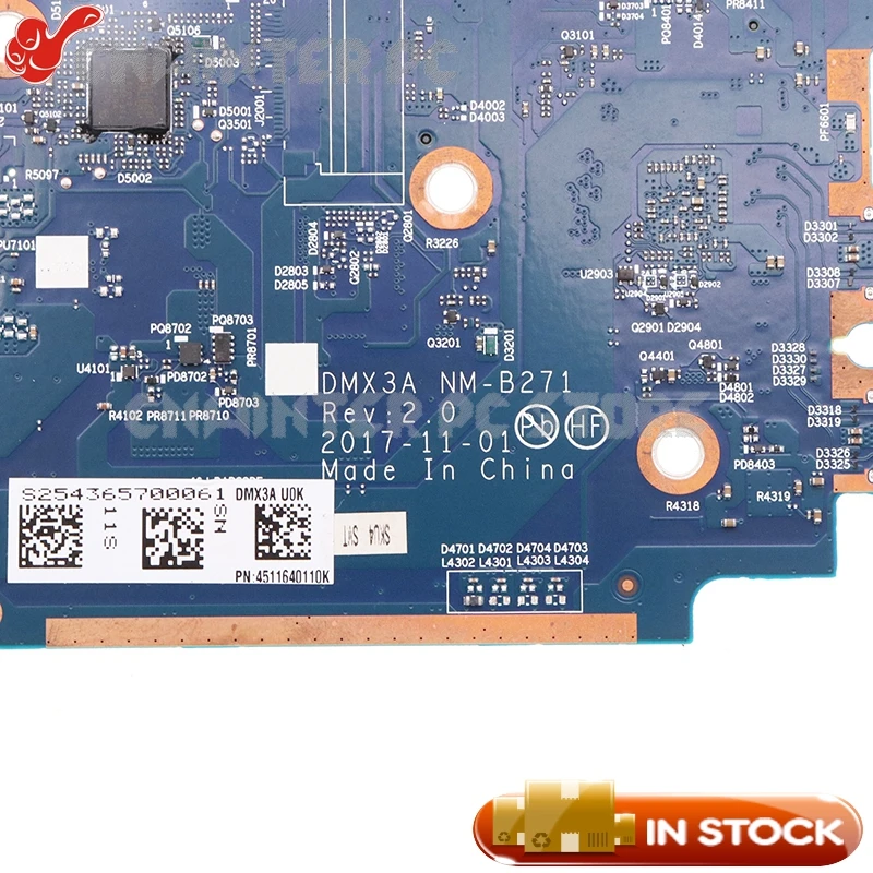 NOKOTION For Lenovo Thinkpad X1 Tablet Evo Motherboard 01AW876 DMX3A NM-B271 SR3L8 I7-8650U CPU UHD 620 16G RAM