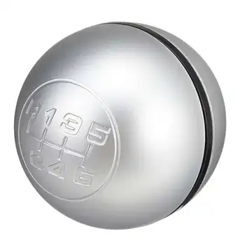

6 Speed Chrome Matte Silver Car Gear Shift Knob Shifter Lever Handball For Alfa Romeo Giulietta 2010-on