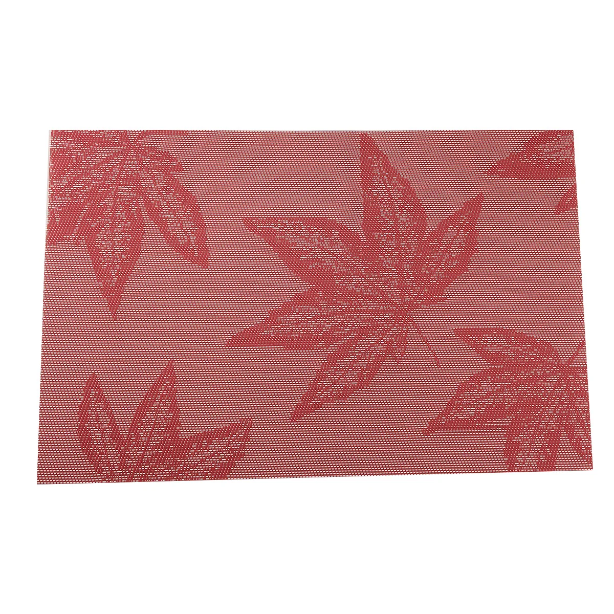 2/4/6Pcs Red Maple Leaves Placemat for Dining Table PVC Table Placemats Kitchen Accessories Slip Resistant Plate Bowl Cup Pad