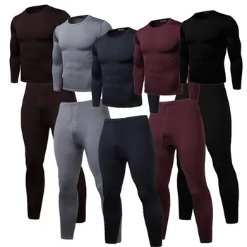

2019 Fashion Brand New Men's Winter Casual Warm Ultra-Soft Fleece Lined Thermal Top Bottom Underwear Set