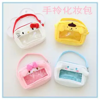 

Cartoon Hello Kitty My Melody Cinnamoroll Pompompurin Cosmetic Bag Storage Toiletry Bag Makeup Bag Wash Bags Handbag for Girls