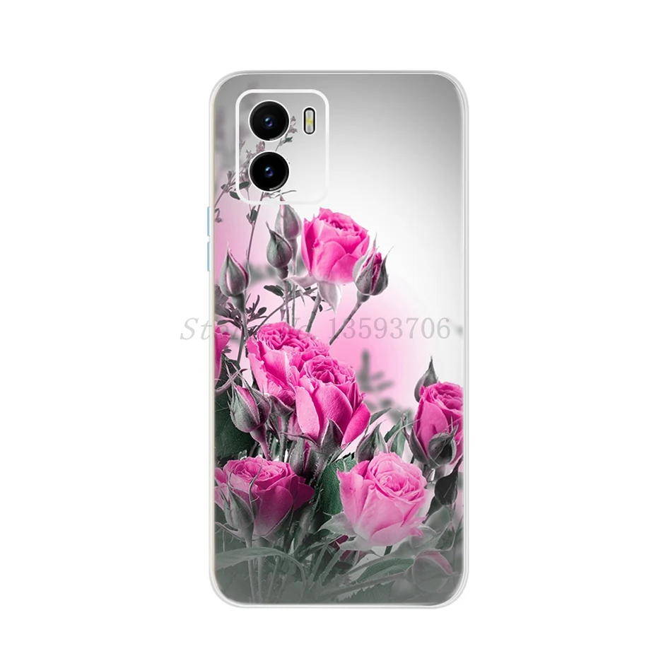 For Vivo Y15s 4G Case Luxury Tower Landscape Printed TPU Back