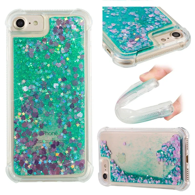 Новый Блестящий блестящий чехол с блестками для iphone 11Pro 11Max X XR XS MAX 8 7 6 S прозрачный