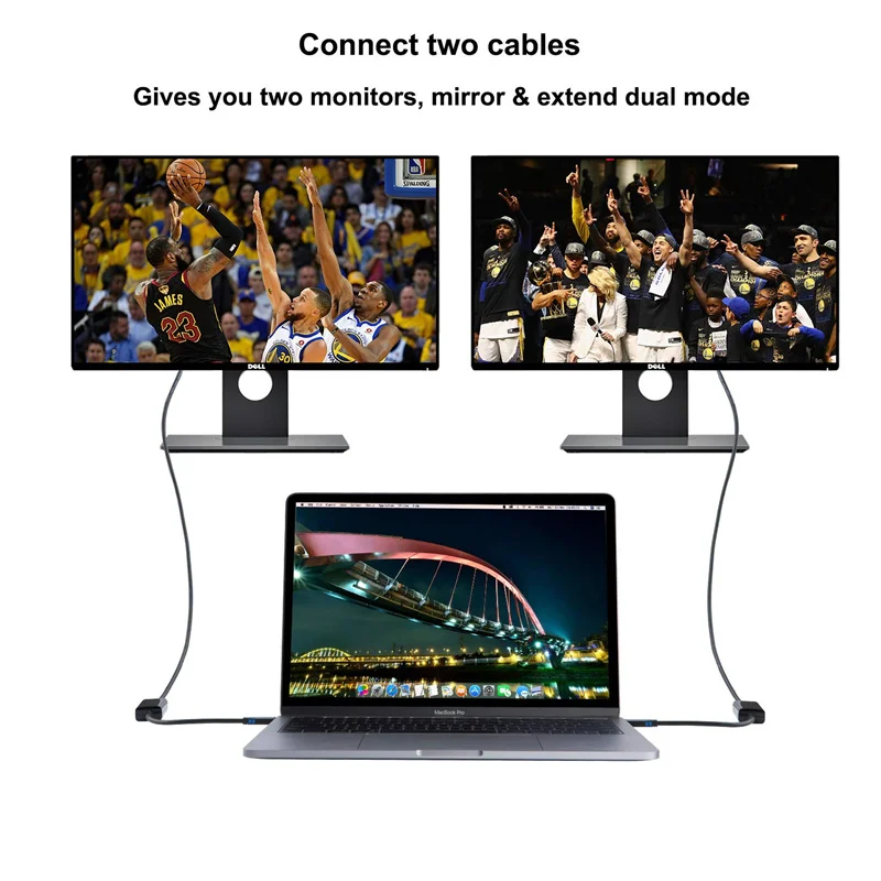 USB-C к HDMI 4 K, type-C(совместим с Thunderbolt 3) к HDMI под прямым углом с кабелем 270 градусов, совместим с MacBook Pro /2