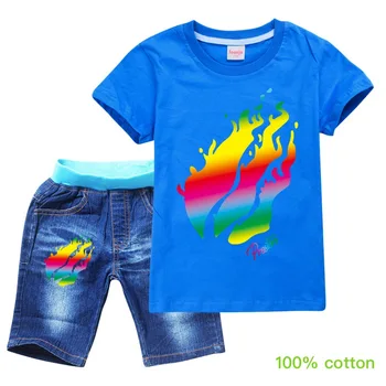 

New 2020 Summer T Shirt For Children Big Boys Girl PRESTONPLAYZ Colour 3d Printed Preston Playz Tops Kids Grinch Clothes pants