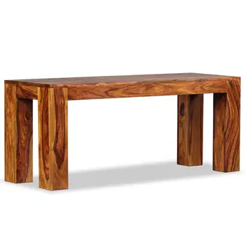 

vidaXL Bench Solid Sheesham Wood 110x35x45 cm