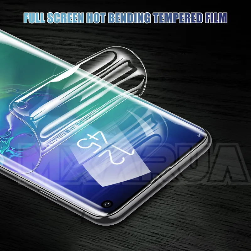 100D полностью изогнутая Гидрогелевая пленка для samsung Galaxy S10 S9 S8 Plus S10e S7 Edge A6 A8 Plus Защитная мягкая пленка