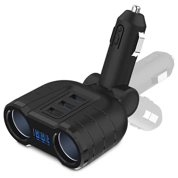 ポータブル 5 USB ポート電話の充電器と着脱式ケーブル 40 ワット QC3.0 急速充電器電話の充電器米国プラグ