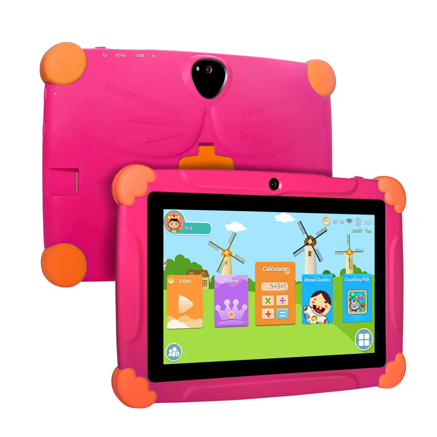 Children Tablet for Kids French Android Touch 7inch HD Pad with Silicone Case USB charge Quad Core 1GB 16GB|Tablets| – AliExpress
