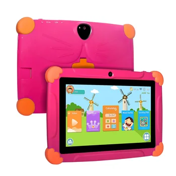 

Children Tablet for Kids French Android Touch 7inch HD Pad with Silicone Case USB charge Quad Core 1GB 16GB