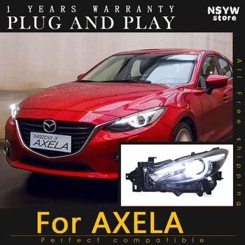 

LED Headlights For Mazda 3 Axela 2017 For Axela Led Lights Double Xenon Lens Car Accessories Daytime Running Lights Fog Lights