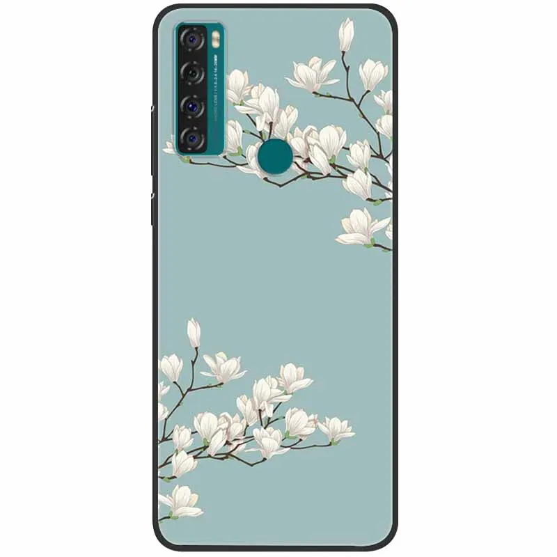 phone dry bag For TCL 20 SE Case Shockproof Soft Silicone Marble Phone Cover for TCL 20 SE Case 20se TPU Funda Painted Cartoon 6.82 inch Capa best waterproof phone pouch Cases & Covers