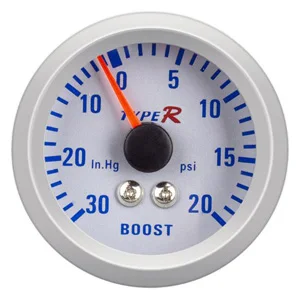 Turbo Boost 20PSI 52 мм Автомобильный вольтметр 12 в аналоговый Указатель Напряжения серебристый цвет белая светодиодная подсветка Круглый циферблат 1.5BAR турбо Boost Meter Gauge 20PSI - Цвет: Turbo Boost 20PSI