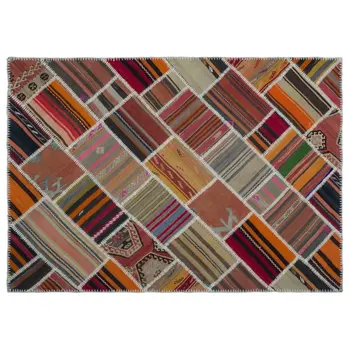 

Handmade Natural Vintage Patchwork Rug Area Rug 158x227 Cm-5'2''X7'5''