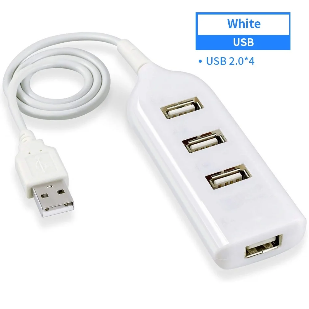 USB 2.0 USB 3,0 концентратор 2,0 Мульти USB разветвитель 4 порта расширитель несколько USB 3 Hab USB3.0 концентратор переключатель для ПК ноутбук компьютерные аксессуары - Цвет: USB 2.0