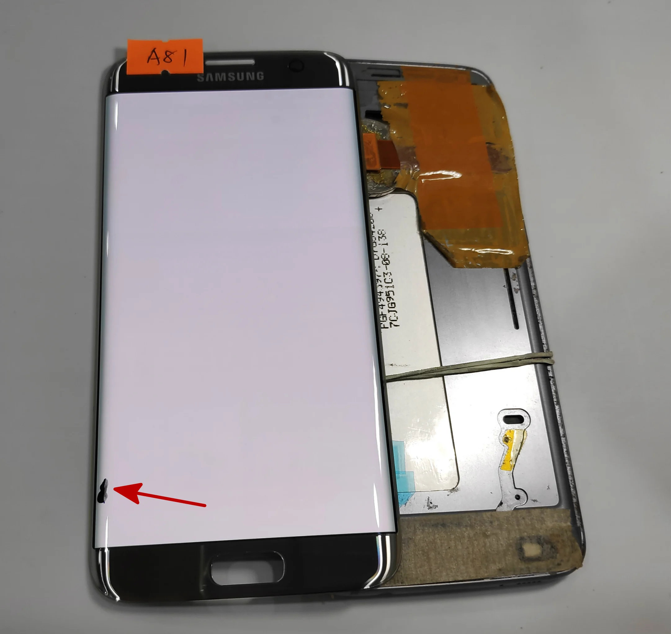 S7 edge ЖК-дисплей с золотым дефектом для samsung Galaxy S7 edge G935F G935A G935FD дефект ЖК-дисплей с сенсорным экраном дигитайзер