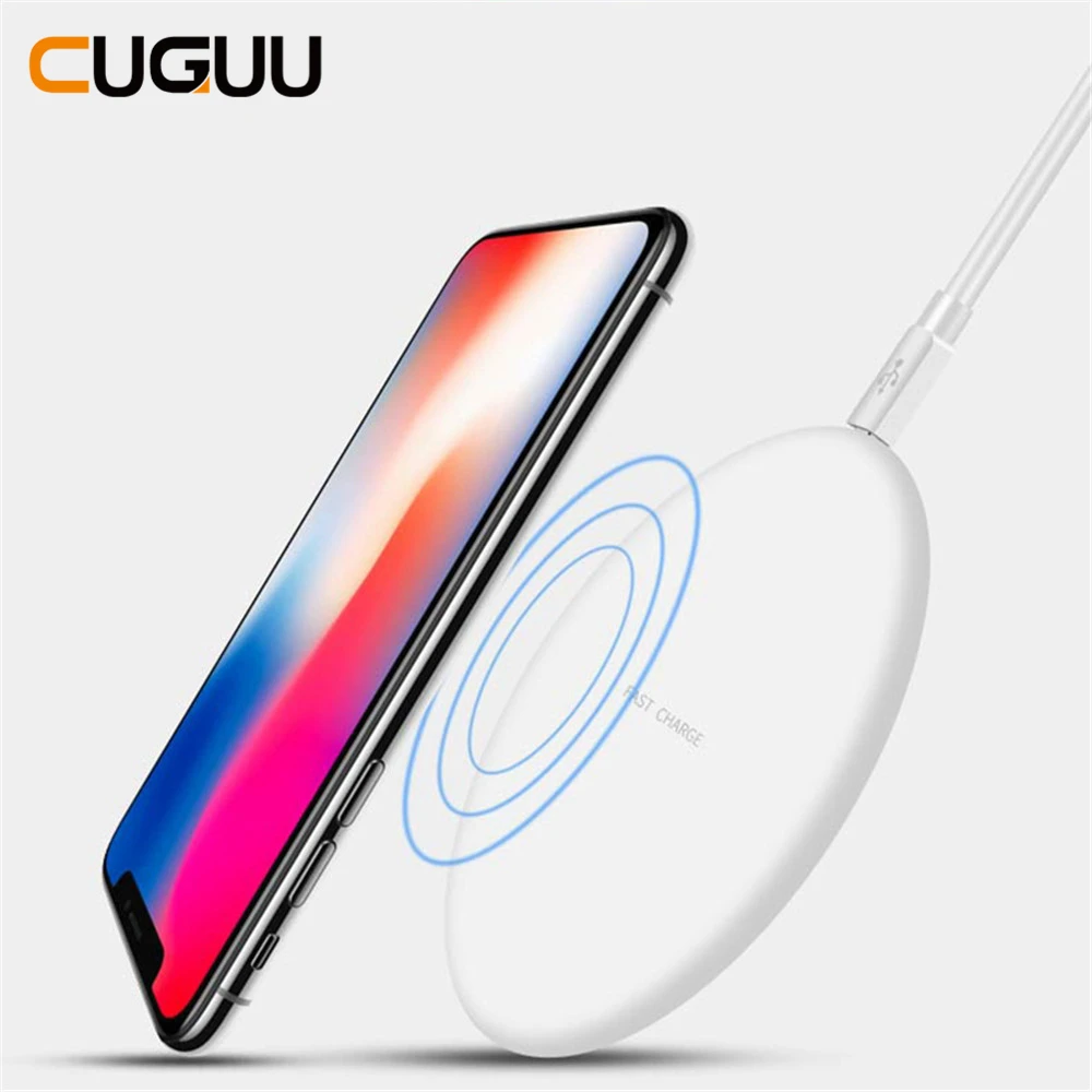

10W Wireless Charger For iPhone 8 X XR Xs QI Wireless Fast Charging Pad For Samsung S8 9 Plus Charger For Airpods For Xiaomi Mi9