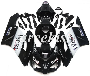 

New ABS Injection Mold Motorcycle Full Fairings Kit Fit For Honda CBR1000RR 2004 2005 04 05 bodywork set Black WEST