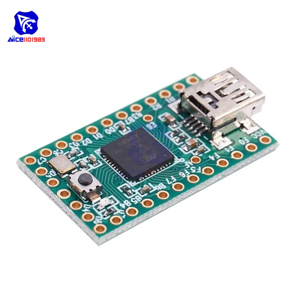 Плата расширения diymore Teensy 2,0 USB AVR ATMEGA32U4 с кабелем для передачи данных для Arduino